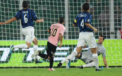 Il Palermo si Mangia l'Inter, nerazzurri ko 4-3 al Barbera