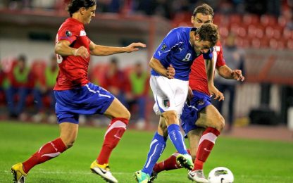 Tanti fischi per l'Italia a Belgrado: contro la Serbia è 1-1