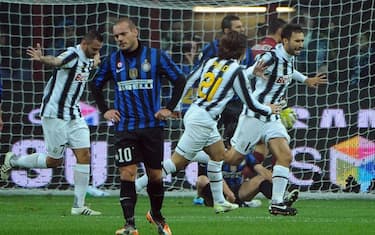 sport_calcio_italiano_inter_juve_2011_2012_delusione_sneijder_getty