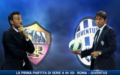 Roma-Juve in 3D su Sky. La prima volta non si scorda mai...