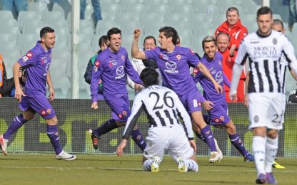 La Fiorentina si rialza vincendo il derby: 2-1 al Siena