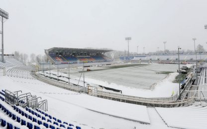 Novara-Chievo: non nevica più, si gioca