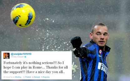 Inter, Sneijder smentisce Moratti: "Sto bene, posso giocare"