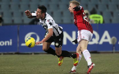 Guai Udinese: Isla crac al ginocchio. Ko anche Di Natale