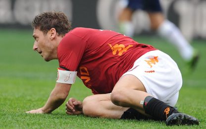 Totti salta Roma-Genoa. Tornerà per la sfida con il Milan