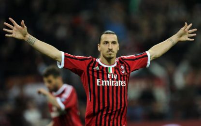 Doppio Ibrahimovic: a San Siro il Milan ribalta la Roma 2-1