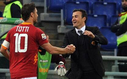 Roma, Luis Enrique: "Totti è un giocatore di livello unico"