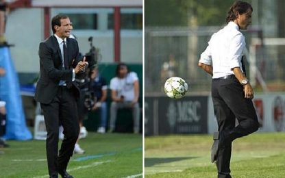 Milan, lite Inzaghi-Allegri: Galliani spegne le polemiche
