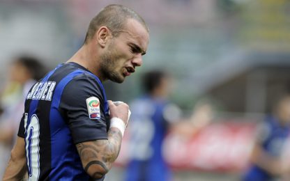 Inter, tegola Sneijder: salta Fiorentina e derby