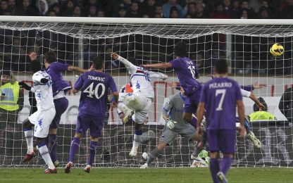 La Fiorentina perde il treno: con la Samp è 2-2