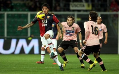 Il Genoa tiene a bada il Palermo: 0 a 0 al Barbera