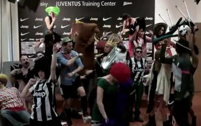 Zebra in conferenza stampa: l'Harlem Shake contagia la Juve