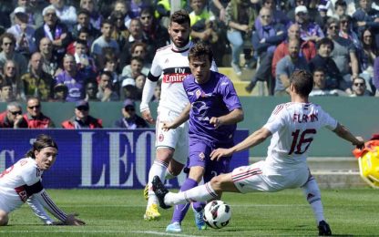 Serie A: è il giorno della sfida a distanza Milan-Fiorentina