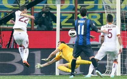 Jonathan illude, Destro sveglia l'Inter: Roma in finale