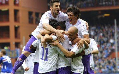 Samp già in vacanza, la Fiorentina sbanca Marassi