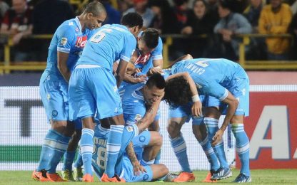 Napoli, vittoria da Champions. Ko Inter, rischia il Palermo