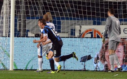 Inter, Bergamo resta un tabù: Denis centra il pareggio