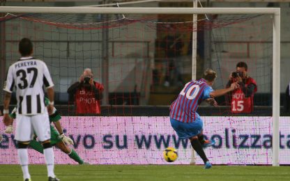 Maxi Lopez si riprende il Catania, Udinese battuta 1-0