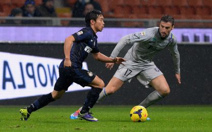 Nagatomo non basta all'Inter: a San Siro 1-1 con il Chievo
