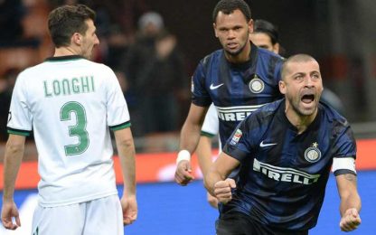 Samuel stende il Sassuolo, l'Inter torna a vincere