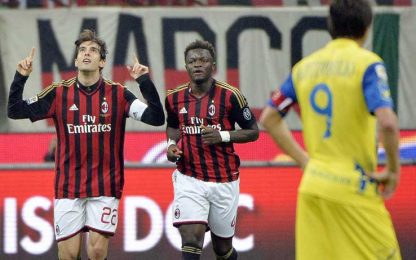 Il Milan si riprende San Siro, decidono Kakà e Balotelli