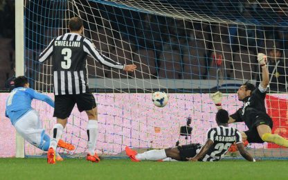 Callejon-Mertens, il Napoli ferma la Juve: 2-0 al San Paolo