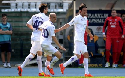 Fiorentina e Inter, punti d'oro. Paloschi trascina il Chievo