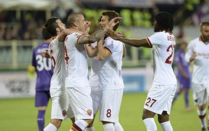 La Roma non molla, segna Nainggolan: Fiorentina battuta