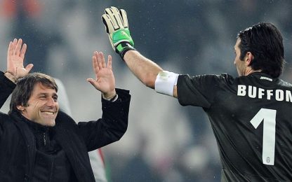 Juventus, Buffon: "Conte in azzurro? Non pensa al futuro"