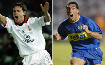 Inzaghi-Tevez, di nuovo contro. Come in quel Milan-Boca...