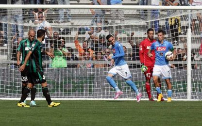 Il Napoli rialza la testa, Callejon stende il Sassuolo 1-0