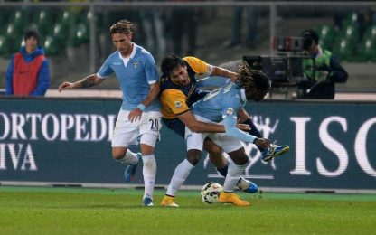 Il Verona frena la Lazio, biancocelesti comunque terzi