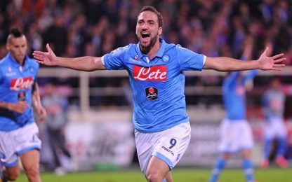 L'urlo di Higuain, Fiorentina battuta: il Napoli è terzo