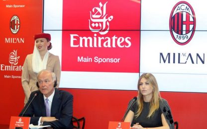 Il Milan vola alto: accordo con Emirates da 100 milioni