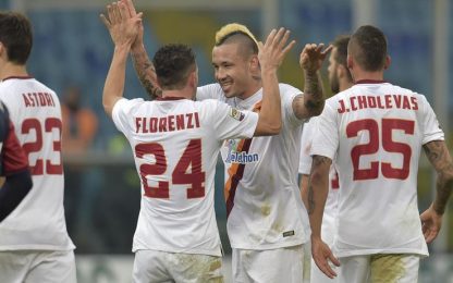 La Roma batte il Genoa: Juve a -1 nel mirino per Natale