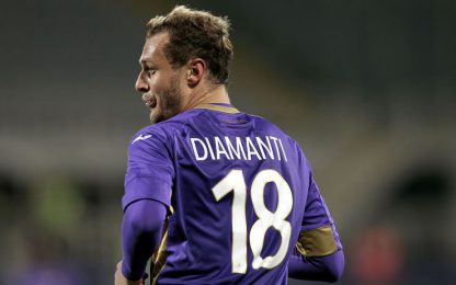 Diamanti brilla e la Fiorentina batte l'Atalanta in extremis