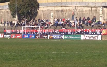 Genoa, pace dei tifosi con Roncaglia dopo l'errore nel derby
