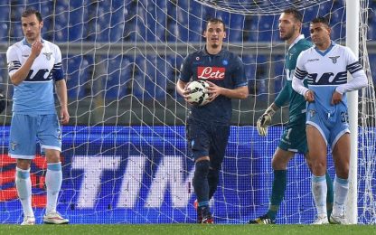 Tim Cup, Gabbiadini risponde a Klose: Lazio-Napoli 1-1