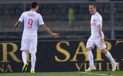 L'Inter torna a vincere a Verona con Icardi e Palacio: 0-3