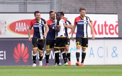 Pinzi e Badu, vince l'Udinese: Milan battuto 2-1 al Friuli