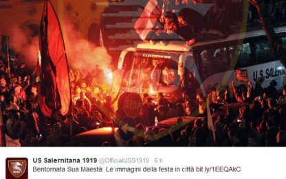 RIECCO LA SALERNITANA: LE IMMAGINI DELLA FESTA IN CITTA'