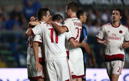 Il Milan chiude con un tris: doppio Bonaventura, Atalanta ko