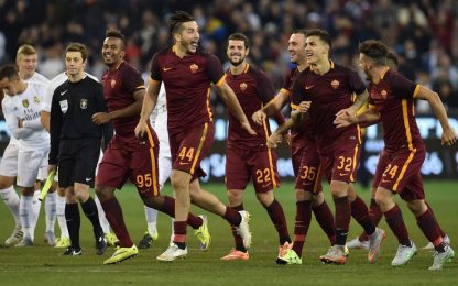 La Roma vince in Australia: battuto il Real Madrid ai rigori