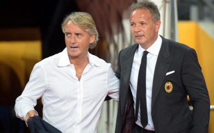 Mancini: "L'Inter migliora". Sinisa: "Milan, che spirito"