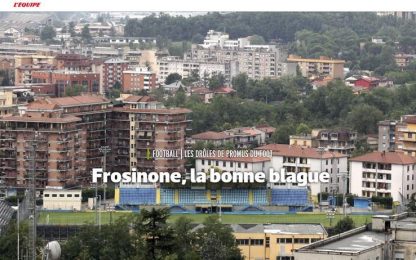 "Frosinone, bello scherzo". L'Equipe racconta i gialloblù