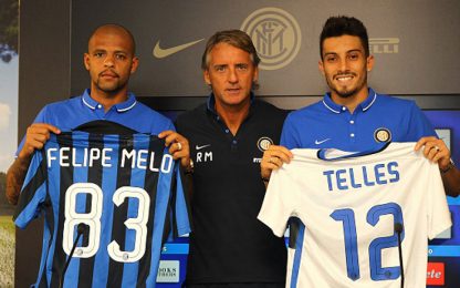 Inter, Melo e Telles presentati: "Qui per aiutare un grande club"