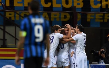 Super Kalinic, la Fiorentina stende l'Inter 4-1 e l'aggancia in testa