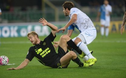 Chievo-Hellas, tutto nella ripresa: finisce 1-1 il derby di Verona