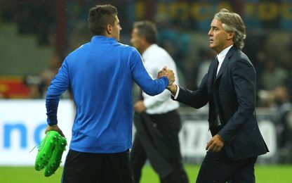 Mancini: "Jovetic deve dare di più. Lavezzi? Magari a giugno"