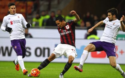 Bacca e Boateng, il Milan vince: Fiorentina battuta a San Siro
